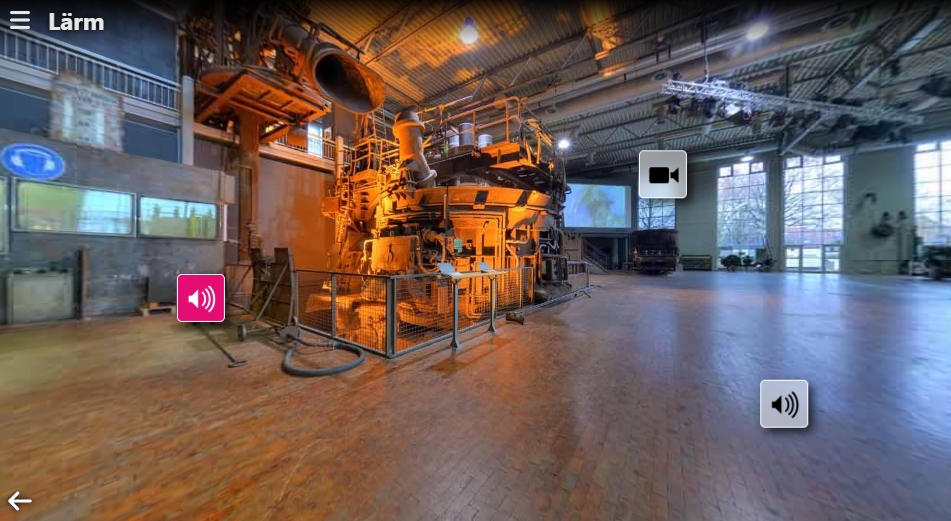 Blick in die "Stahlhalle" Blick in die "Stahlhalle"